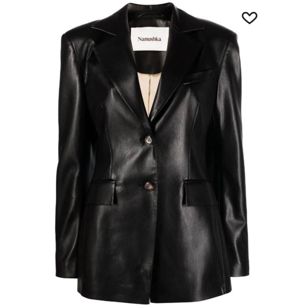 Nanushka Hathi black blazer
